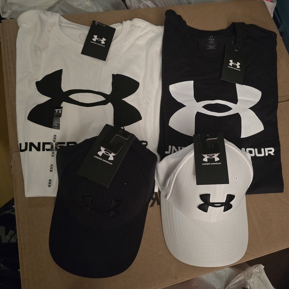 Under Armour Other - Under Armour Black and White T-Shirts and Caps